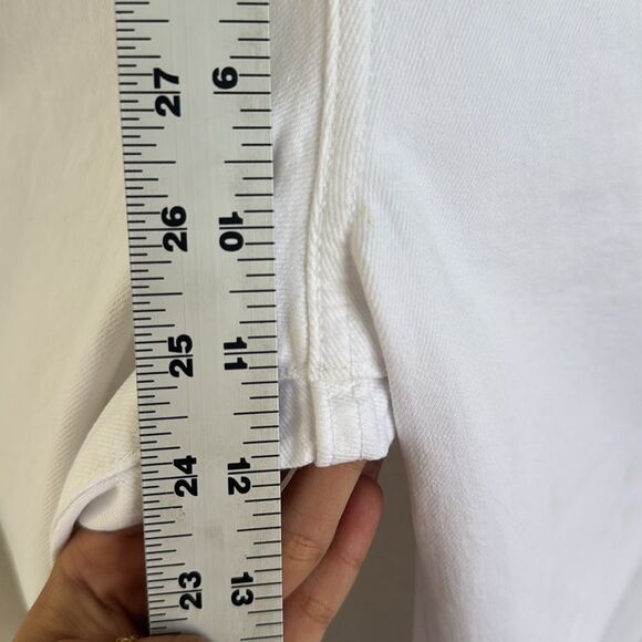 J‎ Crew Slim Wide Jeans Womens Size 26 Petite White - Picture 9 of 14